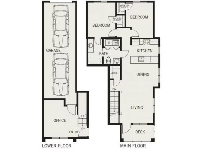 Puyallup 2x2 O102 floor plan